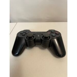 Sony PlayStation 3 PS3‎ Black Wireless Dual Shock Sixaxis Controller CECHZC2U